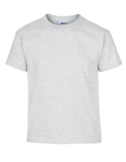Heavy Cotton™ Youth T-Shirt zum Besticken und Bedrucken in der Farbe Ash Grey (Heather) mit Ihren Logo, Schriftzug oder Motiv.