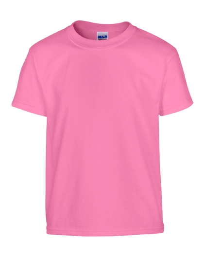 Heavy Cotton™ Youth T-Shirt zum Besticken und Bedrucken in der Farbe Azalea mit Ihren Logo, Schriftzug oder Motiv.