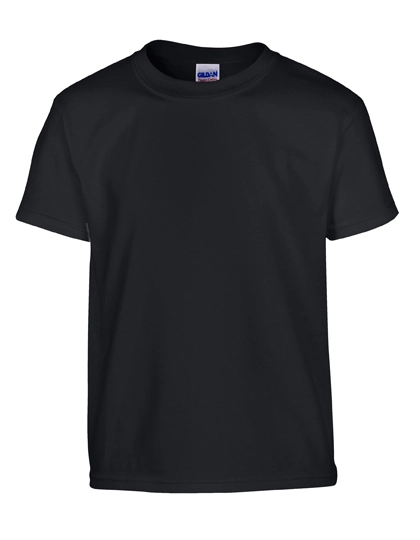 Heavy Cotton™ Youth T-Shirt zum Besticken und Bedrucken in der Farbe Black mit Ihren Logo, Schriftzug oder Motiv.