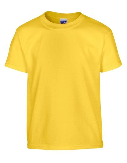 Heavy Cotton™ Youth T-Shirt zum Besticken und Bedrucken in der Farbe Daisy mit Ihren Logo, Schriftzug oder Motiv.