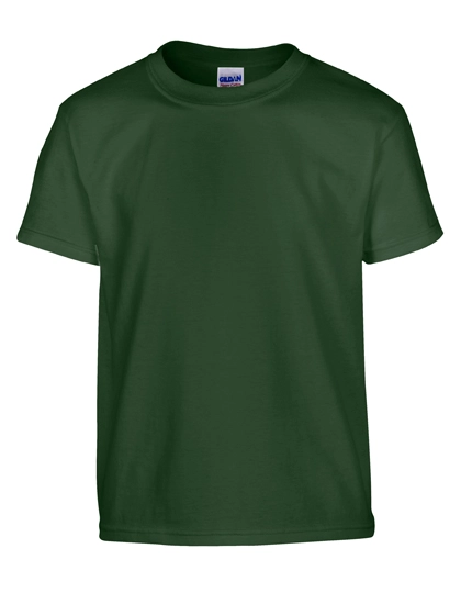 Heavy Cotton™ Youth T-Shirt zum Besticken und Bedrucken in der Farbe Forest Green mit Ihren Logo, Schriftzug oder Motiv.
