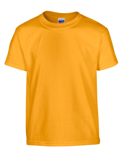 Heavy Cotton™ Youth T-Shirt zum Besticken und Bedrucken in der Farbe Gold mit Ihren Logo, Schriftzug oder Motiv.