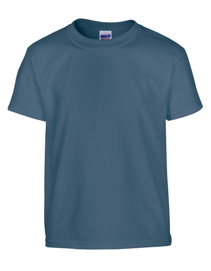Heavy Cotton™ Youth T-Shirt zum Besticken und Bedrucken in der Farbe Indigo Blue mit Ihren Logo, Schriftzug oder Motiv.