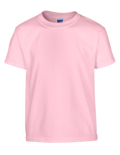Heavy Cotton™ Youth T-Shirt zum Besticken und Bedrucken in der Farbe Light Pink mit Ihren Logo, Schriftzug oder Motiv.