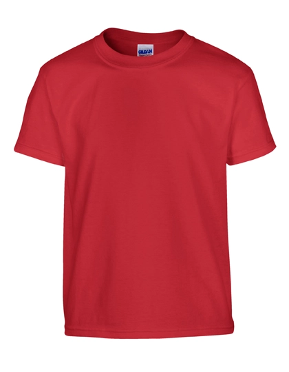 Heavy Cotton™ Youth T-Shirt zum Besticken und Bedrucken in der Farbe Red mit Ihren Logo, Schriftzug oder Motiv.