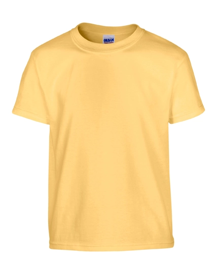 Heavy Cotton™ Youth T-Shirt zum Besticken und Bedrucken in der Farbe Yellow Haze mit Ihren Logo, Schriftzug oder Motiv.