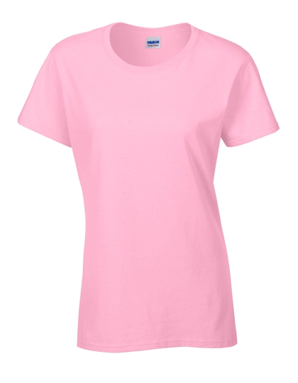 Ladies´ Heavy Cotton™ T-Shirt zum Besticken und Bedrucken in der Farbe Light Pink mit Ihren Logo, Schriftzug oder Motiv.