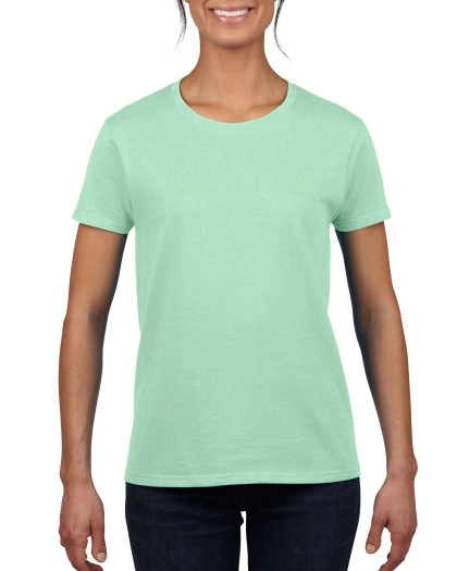 Ladies´ Heavy Cotton™ T-Shirt zum Besticken und Bedrucken in der Farbe Mint Green mit Ihren Logo, Schriftzug oder Motiv.