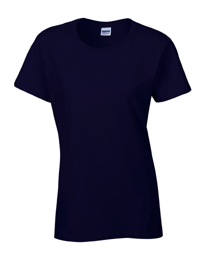 Ladies´ Heavy Cotton™ T-Shirt zum Besticken und Bedrucken in der Farbe Navy mit Ihren Logo, Schriftzug oder Motiv.