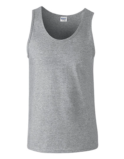 Softstyle® Tank Top zum Besticken und Bedrucken in der Farbe Sport Grey (Heather) mit Ihren Logo, Schriftzug oder Motiv.
