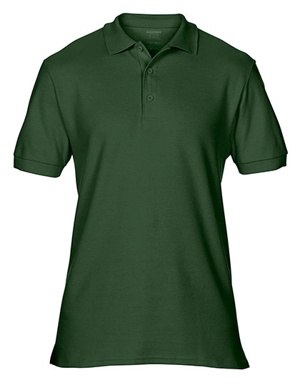 Premium Cotton® Double Piqué Polo zum Besticken und Bedrucken in der Farbe Forest Green mit Ihren Logo, Schriftzug oder Motiv.
