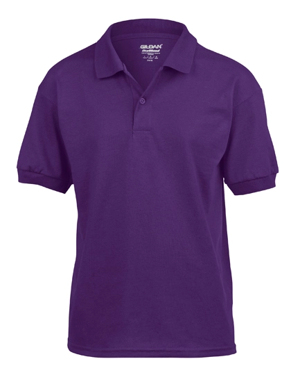 DryBlend® Youth Jersey Polo zum Besticken und Bedrucken in der Farbe Purple mit Ihren Logo, Schriftzug oder Motiv.
