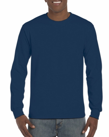 Hammer Adult Long Sleeve T-Shirt zum Besticken und Bedrucken in der Farbe Sport Dark Navy mit Ihren Logo, Schriftzug oder Motiv.