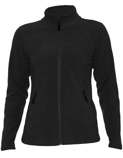 Ladies´ Hammer Micro-Fleece Jacket zum Besticken und Bedrucken in der Farbe Black mit Ihren Logo, Schriftzug oder Motiv.