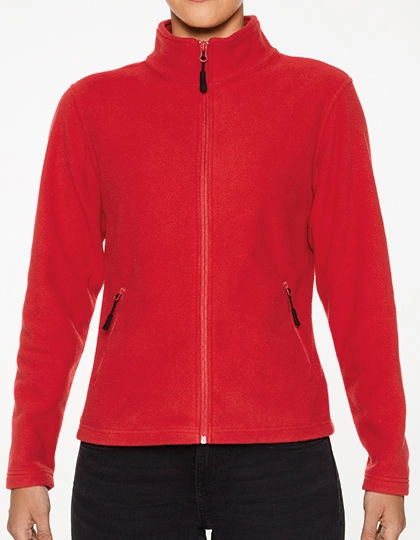 Ladies´ Hammer Micro-Fleece Jacket zum Besticken und Bedrucken in der Farbe Red mit Ihren Logo, Schriftzug oder Motiv.