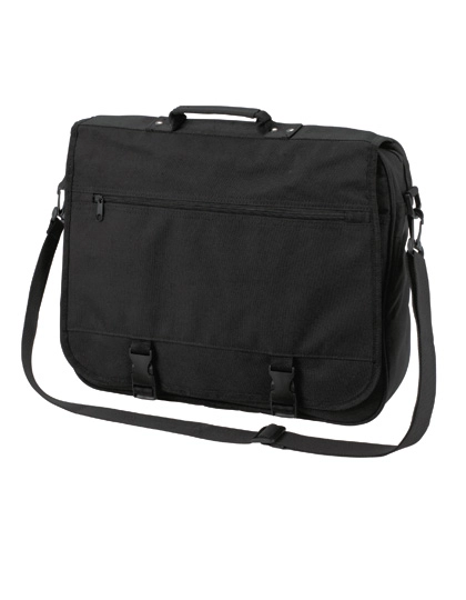 Shoulder Bag Business zum Besticken und Bedrucken in der Farbe Black mit Ihren Logo, Schriftzug oder Motiv.