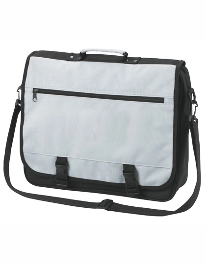 Shoulder Bag Business zum Besticken und Bedrucken in der Farbe Light Grey mit Ihren Logo, Schriftzug oder Motiv.