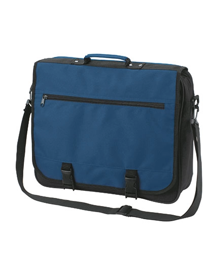 Shoulder Bag Business zum Besticken und Bedrucken in der Farbe Navy mit Ihren Logo, Schriftzug oder Motiv.