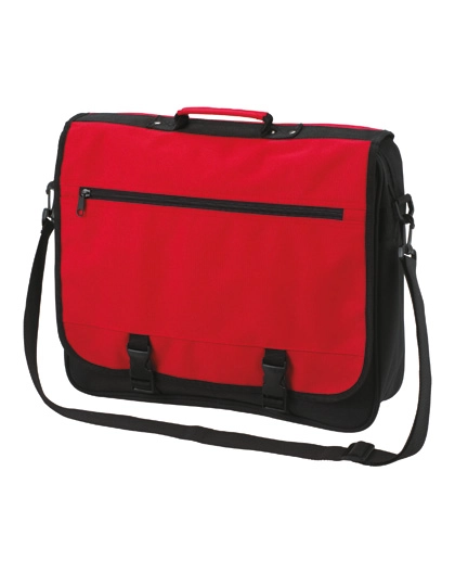 Shoulder Bag Business zum Besticken und Bedrucken in der Farbe Red mit Ihren Logo, Schriftzug oder Motiv.