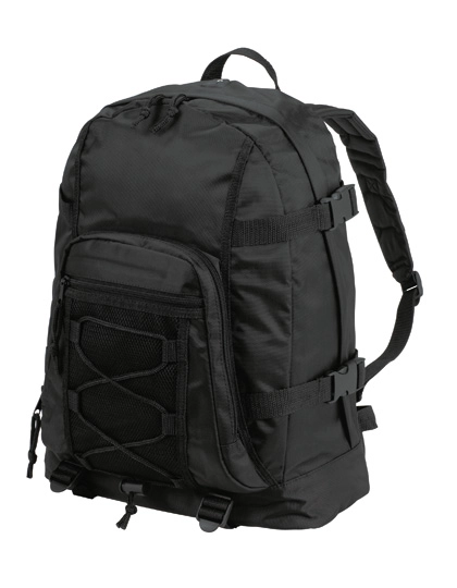 Backpack Sport zum Besticken und Bedrucken in der Farbe Black mit Ihren Logo, Schriftzug oder Motiv.