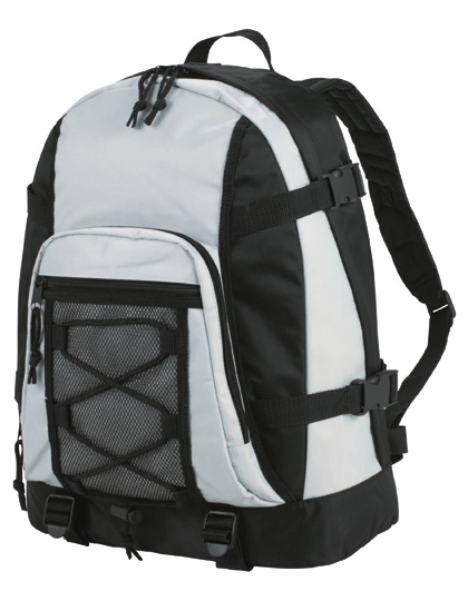Backpack Sport zum Besticken und Bedrucken in der Farbe Light Grey mit Ihren Logo, Schriftzug oder Motiv.