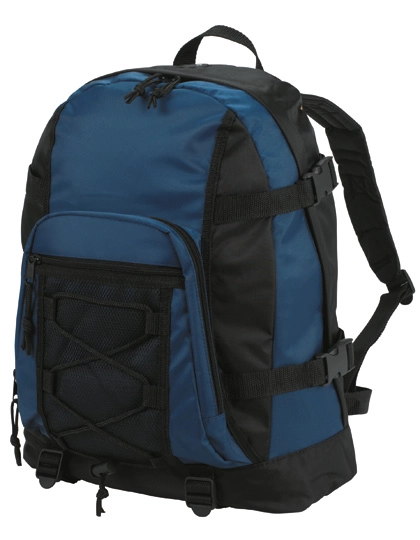 Backpack Sport zum Besticken und Bedrucken in der Farbe Navy mit Ihren Logo, Schriftzug oder Motiv.