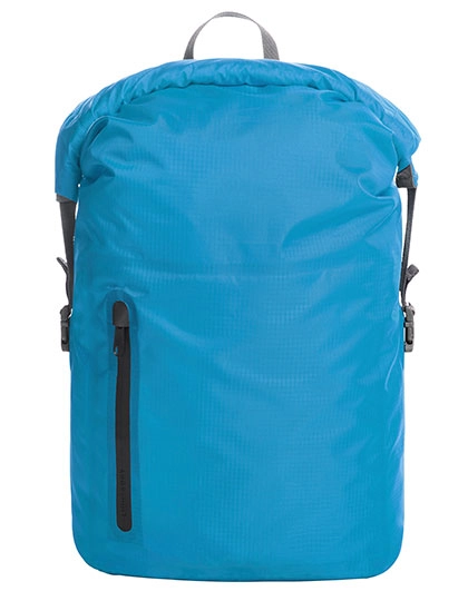 Backpack Breeze zum Besticken und Bedrucken in der Farbe Cyan mit Ihren Logo, Schriftzug oder Motiv.
