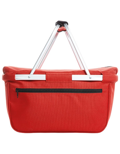 Cooler Shopper Basket zum Besticken und Bedrucken in der Farbe Red mit Ihren Logo, Schriftzug oder Motiv.