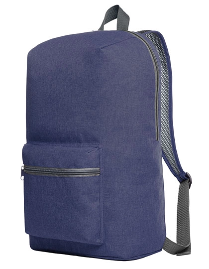 Backpack Sky zum Besticken und Bedrucken in der Farbe Navy mit Ihren Logo, Schriftzug oder Motiv.