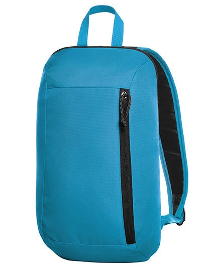 Backpack Flow zum Besticken und Bedrucken in der Farbe Cyan mit Ihren Logo, Schriftzug oder Motiv.