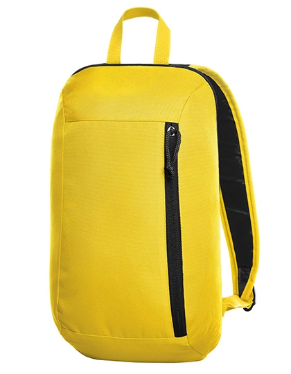 Backpack Flow zum Besticken und Bedrucken in der Farbe Yellow mit Ihren Logo, Schriftzug oder Motiv.