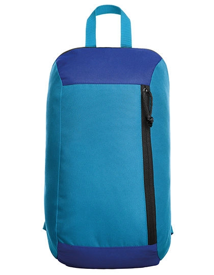 Backpack Fresh zum Besticken und Bedrucken in der Farbe Cyan-Royal Blue mit Ihren Logo, Schriftzug oder Motiv.