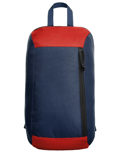 Backpack Fresh zum Besticken und Bedrucken in der Farbe Navy-Red mit Ihren Logo, Schriftzug oder Motiv.