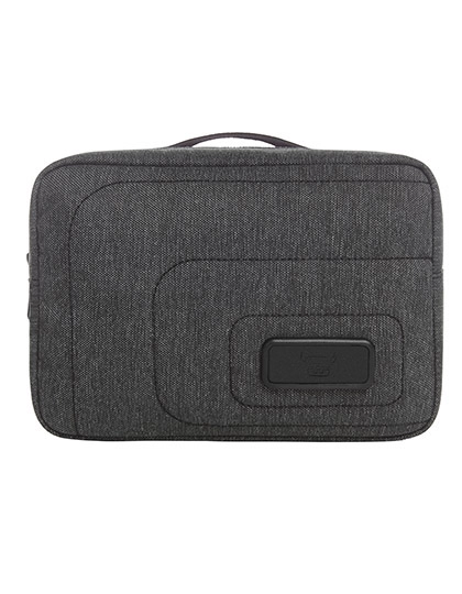 Zip Bag Frame zum Besticken und Bedrucken in der Farbe Black-Grey-Sprinkle mit Ihren Logo, Schriftzug oder Motiv.