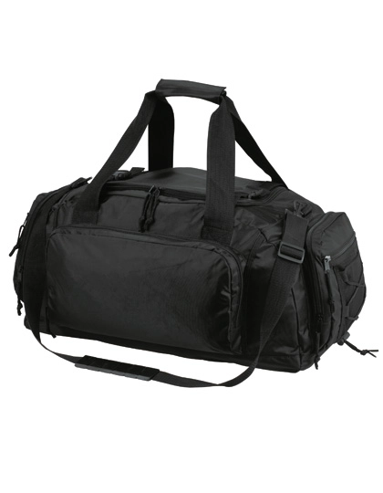 Travel Bag Sport zum Besticken und Bedrucken in der Farbe Black mit Ihren Logo, Schriftzug oder Motiv.