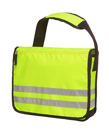 Shoulder Bag Reflex zum Besticken und Bedrucken in der Farbe Neon Yellow mit Ihren Logo, Schriftzug oder Motiv.