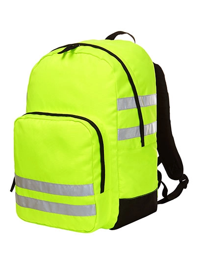 Backpack Reflex zum Besticken und Bedrucken in der Farbe Neon Yellow mit Ihren Logo, Schriftzug oder Motiv.