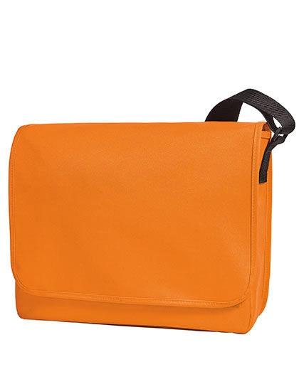 Shoulder Bag Kurier zum Besticken und Bedrucken in der Farbe Orange mit Ihren Logo, Schriftzug oder Motiv.