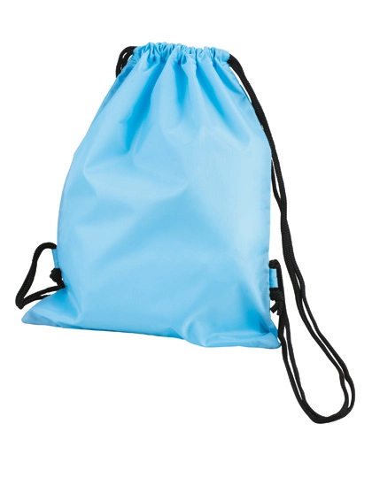 Taffeta Backpack Sport zum Besticken und Bedrucken in der Farbe Light Blue mit Ihren Logo, Schriftzug oder Motiv.