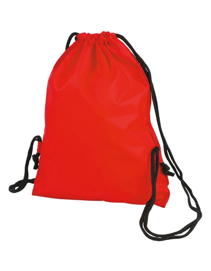 Taffeta Backpack Sport zum Besticken und Bedrucken in der Farbe Red mit Ihren Logo, Schriftzug oder Motiv.