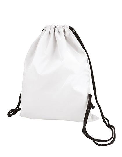 Taffeta Backpack Sport zum Besticken und Bedrucken in der Farbe White mit Ihren Logo, Schriftzug oder Motiv.