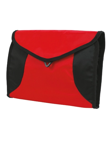 Wash Bag Sport zum Besticken und Bedrucken in der Farbe Red mit Ihren Logo, Schriftzug oder Motiv.
