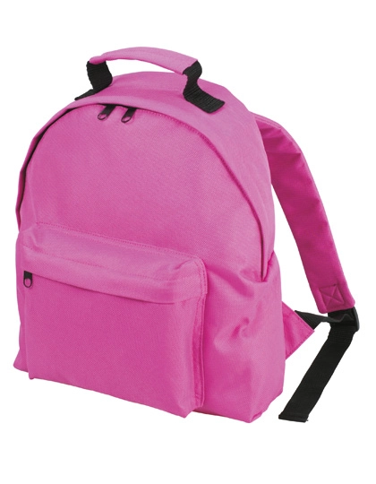 Kids´ Backpack zum Besticken und Bedrucken in der Farbe Pink mit Ihren Logo, Schriftzug oder Motiv.