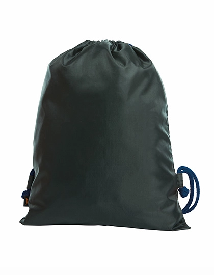 Drawstring Bag Flash zum Besticken und Bedrucken in der Farbe Black-Navy mit Ihren Logo, Schriftzug oder Motiv.
