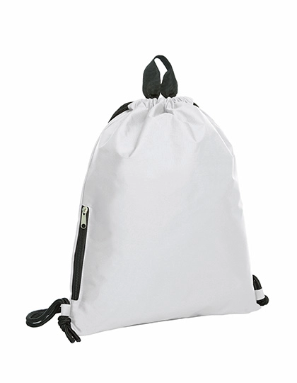 Drawstring Bag Join zum Besticken und Bedrucken in der Farbe White mit Ihren Logo, Schriftzug oder Motiv.