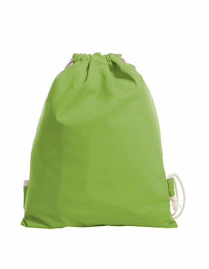 Drawstring Bag Earth zum Besticken und Bedrucken in der Farbe Apple Green mit Ihren Logo, Schriftzug oder Motiv.