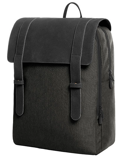 Notebook Backpack Urban zum Besticken und Bedrucken in der Farbe Black mit Ihren Logo, Schriftzug oder Motiv.