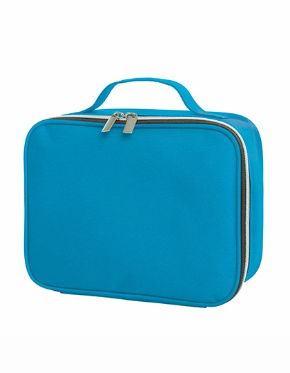 Zipper Bag Switch zum Besticken und Bedrucken in der Farbe Cyan mit Ihren Logo, Schriftzug oder Motiv.