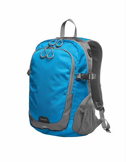 Backpack Step M zum Besticken und Bedrucken in der Farbe Cyan mit Ihren Logo, Schriftzug oder Motiv.