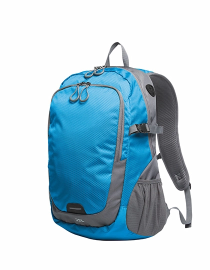 Backpack Step L zum Besticken und Bedrucken in der Farbe Cyan mit Ihren Logo, Schriftzug oder Motiv.